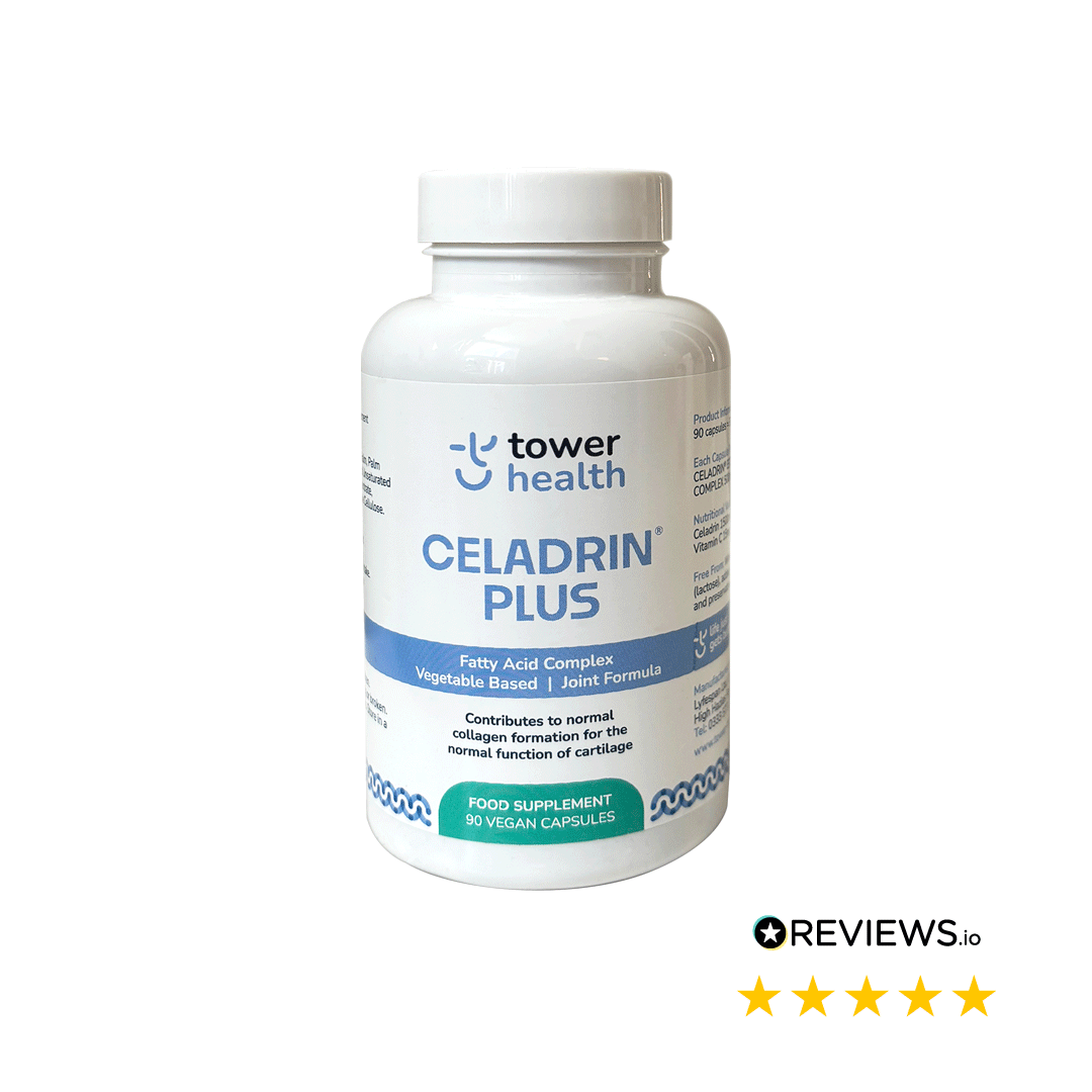 Celadrin Plus 500mg - 90 Capsules - Buy 4 Get 1 Free £31.96/each + FREE GIFT
