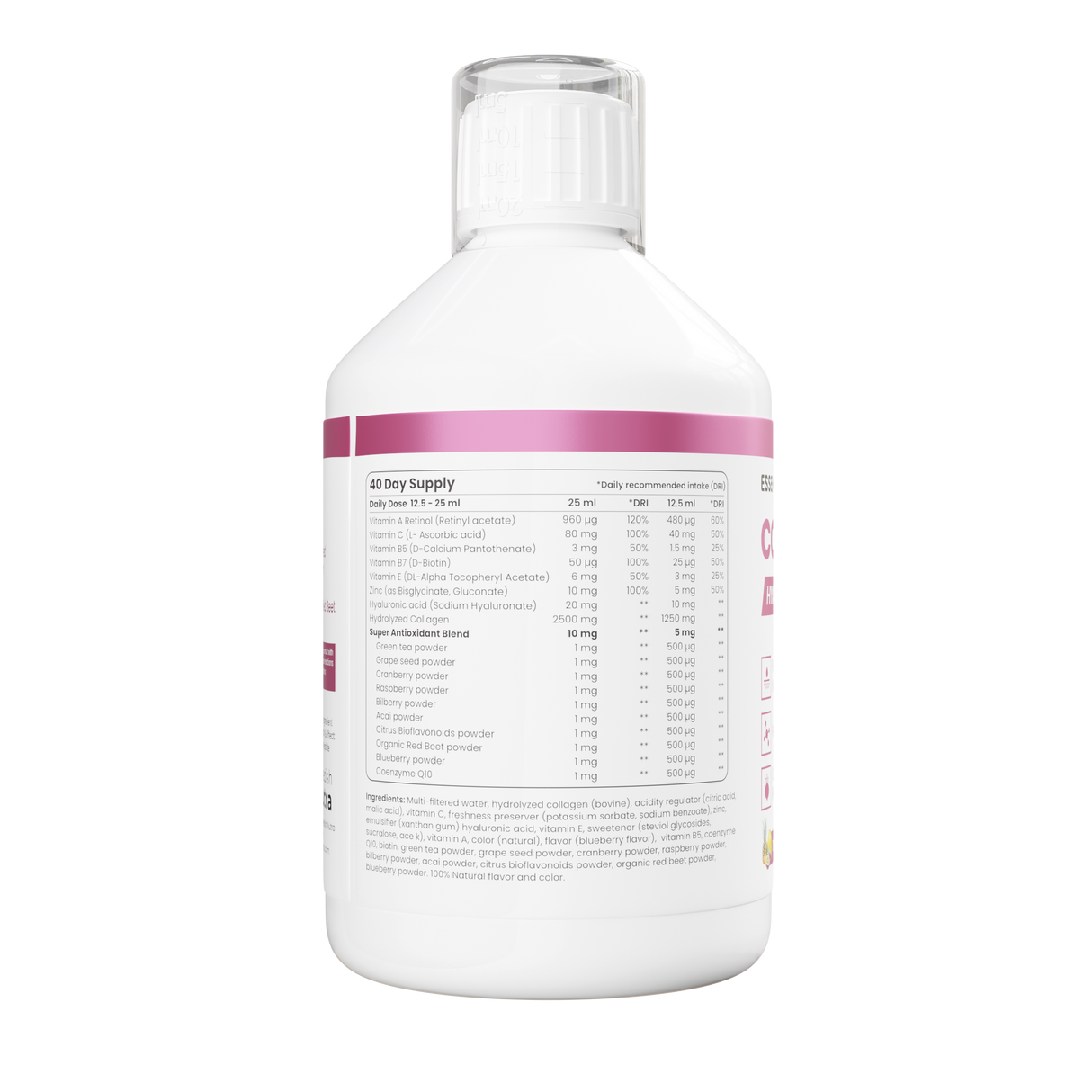 Collagen + Hyaluronic Acid Liquid Supplement - 500ml