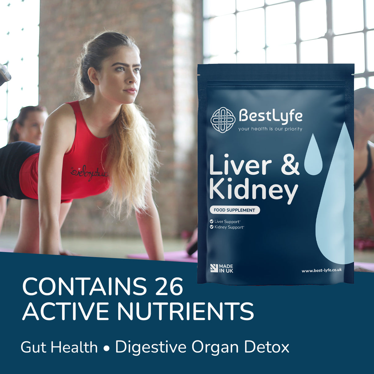 Kidney and Liver support contain 26 active ingredients