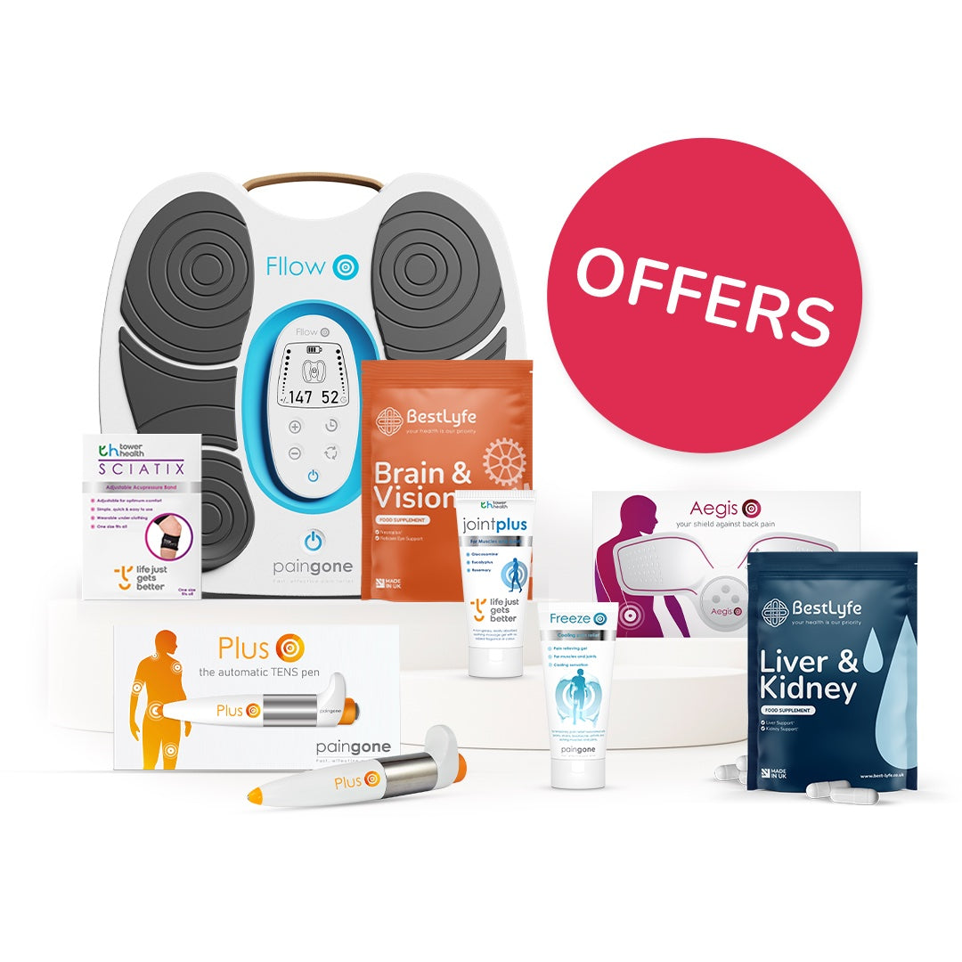 Collection image of the products on offer at Tower health