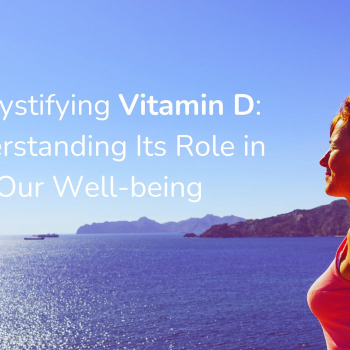 Woman in the sun embracing the sunshine for the vitamin D benefits