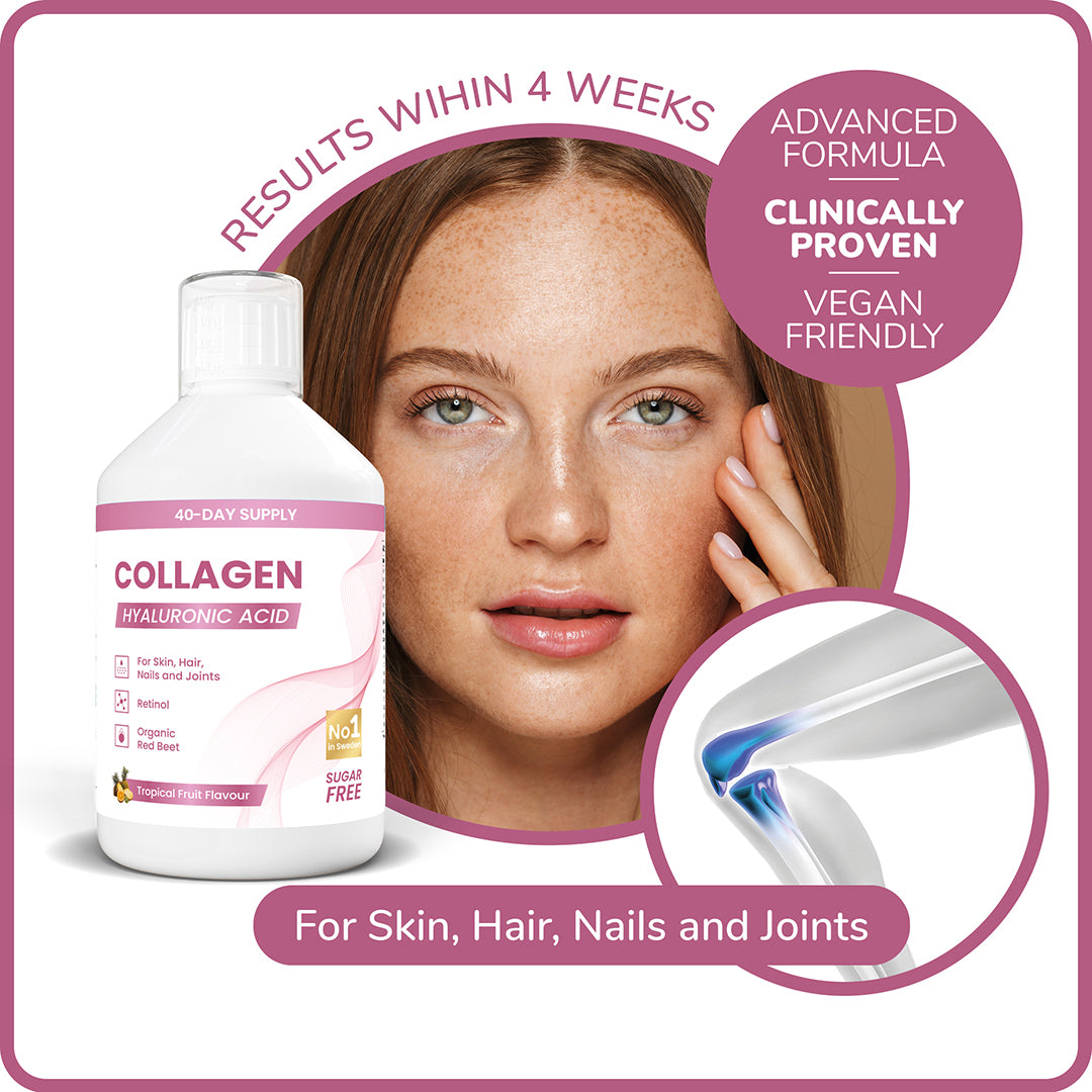 Collagen + Hyaluronic Acid Liquid Supplement - 500ml