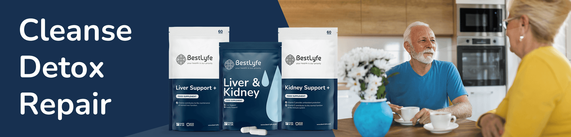 Cleanse, Detox, Repair With Liver and Kidney Supplements