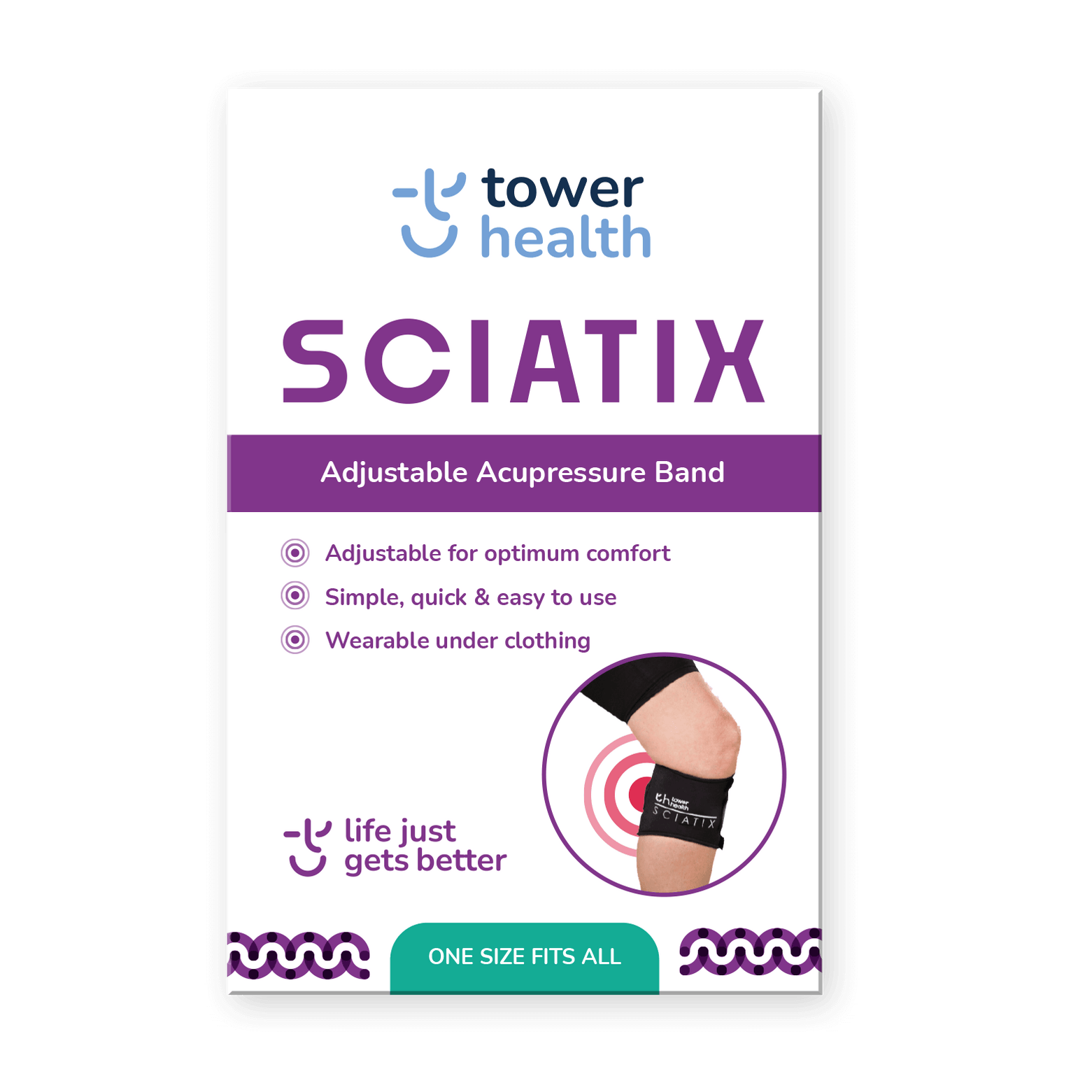 Sciatix Acupressure Band for Sciatic Pain Relief Tower Health