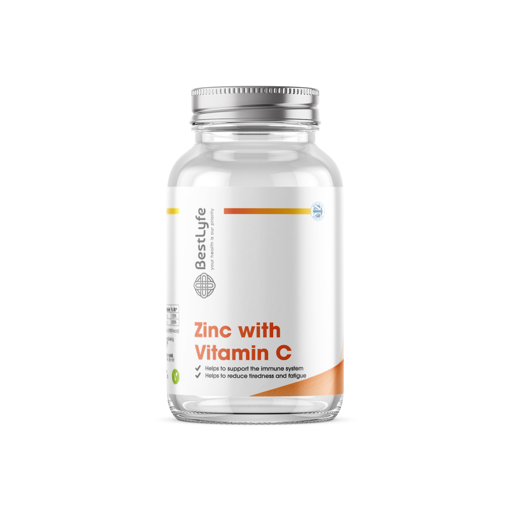 Zinc & Vitamin C Tablets for Healthy Skin, Blood Vessels, Bones & Cartilage — Tower Health